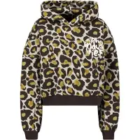 Alpha industries Logo Hoodie Camo Olive Leo Camo Talla: M | Sudaderas con Capucha Outlet | Mujer | Verde