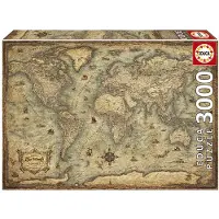 Educa Puzzle Del Mapa Del Mundo 3000 Piezas