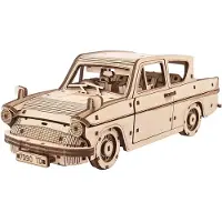 Ugears Juego De Construcción De Modelo Mecánico De Madera Ford Anglia Volador