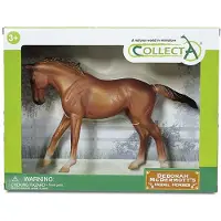 Collecta Pura Sangre Marrón Caja 1:12 Figura Deluxe
