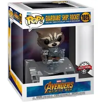 Funko POP! Figura Exclusiva De Rocket Con La Nave De Los Guardianes Marvel Deluxe