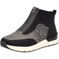 Rieker Botas 'Stiefel Damen 58956 00 Leder-Mix in schwarz' negro