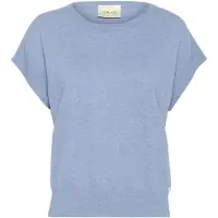 Cream Jersey 'Dela' azul moteado