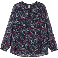 Sheego Blusa azul / rosé / rojo oscuro