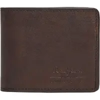 Pepe Jeans para hombre. PM070387 Cartera Tate marrón (OSFA), Casual, Piel, outlet 2026.