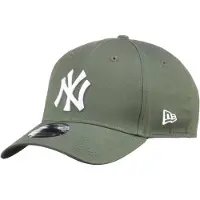 New Era Gorra '39Thirty New York Yankees' verde / blanco