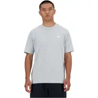 New Balance Camiseta 'Essentials' gris moteado / blanco