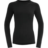 Devold of Norway - Ropa interior térmica mujer - Duo Active Merino 205 Shirt W Black de Lana - Talla XS - Negro