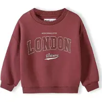MINOTI Sudadera rojo oscuro / blanco