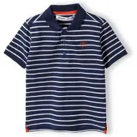 MINOTI Camiseta azul oscuro / blanco