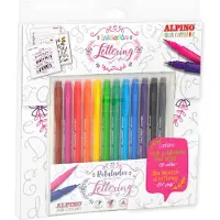 Alpino Set De Rotuladores De Letras 12 Marcadores + Libro