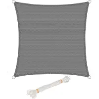 OEM Tela rectangular para toldo, 3x5 metros, gris oscuro, HDPE