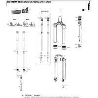 RockShox Puente Y Barras Sid Sl/ultimate 44 Desplazamiento 35 Mm