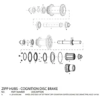Zipp Tapas Para Bujes Delanteros De Disco Cognition