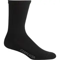 Icebreaker - Women's Lifestyle Light Crew - Calcetines multifuncionales size 35-37, negro