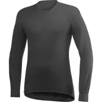 Woolpower - Crewneck 200 - Camiseta de manga larga size XS, gris/negro