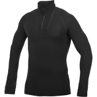 Woolpower - Zip Turtleneck - Ropa interior merino size M, negro