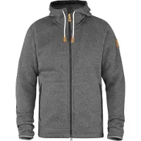 Fjällräven - Övik Fleece Hoodie - Forro polar size L, gris