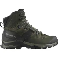 Salomon - Zapatillas de senderismo Hombre - Quest 4 GTX M Olive Night/Peat de Cuero - Talla 40 2/3 - Caqui