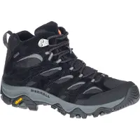 Merrell - Zapatillas de senderismo Hombre - Moab 3 Mid Gtx/Black/Grey - Talla 41,5 - Negro
