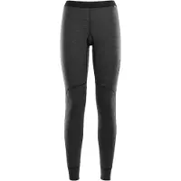 Aclima - Women's Doublewool Longs - Ropa interior merino size M, negro/gris