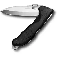 Victorinox - Navajas - Hunter Pro M Noir One Hand + Etui Kaki - Negro