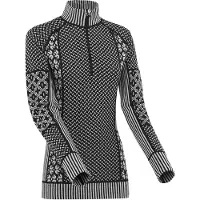Kari Traa - Women's Smekker Half-Zip - Ropa interior merino size S, gris