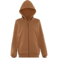 Colina Sudadera con cremallera caramelo