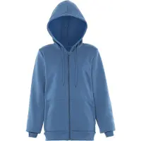 Colina Sudadera con cremallera azul ahumado
