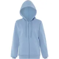 Colina Sudadera con cremallera azul claro