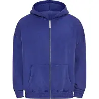 Dropsize Sudadera con cremallera azul oscuro