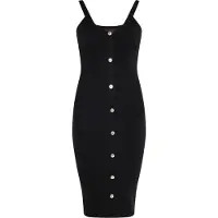 NAEMI Vestido de punto negro