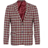 Daniel Hills Chaqueta saco gris / rojo