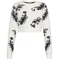 Ebeeza Jersey negro / blanco lana