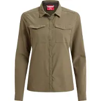 Craghoppers - Women's Nosilife Pro Langarm Bluse V - Blusa size 36, oliva