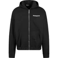 Dropsize Sudadera con cremallera negro / blanco