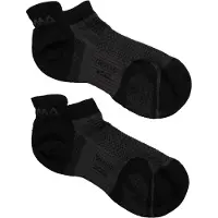 Aclima - Ankle Socks 2-Pack - Calcetines de merino size 40-43, negro