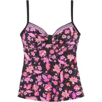 LASCANA Top de tankini rosa / negro