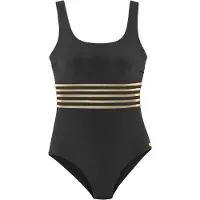 LASCANA Traje de baño beige oscuro / oro / negro
