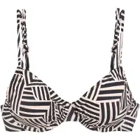 LASCANA Top de bikini ecru / negro