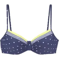 LASCANA Top de bikini marino / lima / blanco