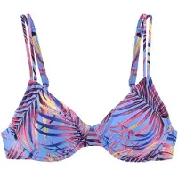 LASCANA Top de bikini azul claro / azul oscuro / amarillo / rosa / rojo