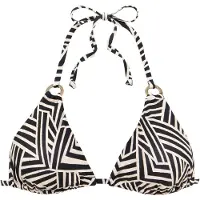 LASCANA Top de bikini ecru / negro