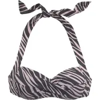 LASCANA Top de bikini taupe / negro