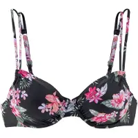 LASCANA Top de bikini oliva / rosa / rosa pastel / negro