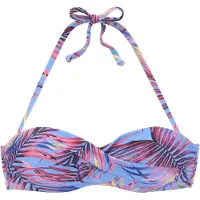LASCANA Top de bikini azul / mezcla de colores