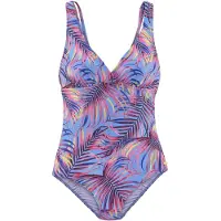 LASCANA Traje de baño azul claro / azul oscuro / amarillo / rosa