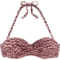 LASCANA Top de bikini rosa pastel / rosa claro / burdeos