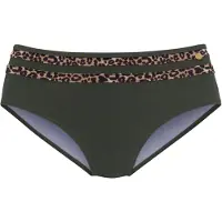 LASCANA Braga de bikini 'Adelin' piel / umbra / verde oscuro / negro