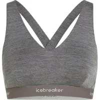 Icebreaker Sujetador deportivo gris